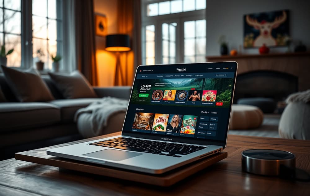 777Seven Casino spillmeny med Jackpot 6000 og bonusbetingelser